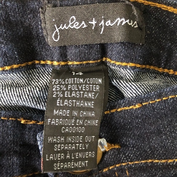Jules and James women’s jeans SZ 14 dark wash - Picture 6 of 7